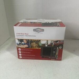 RoadPro 12V Direct Wired Ceramic Heater Fan 300W Swivel Base RPSL-681